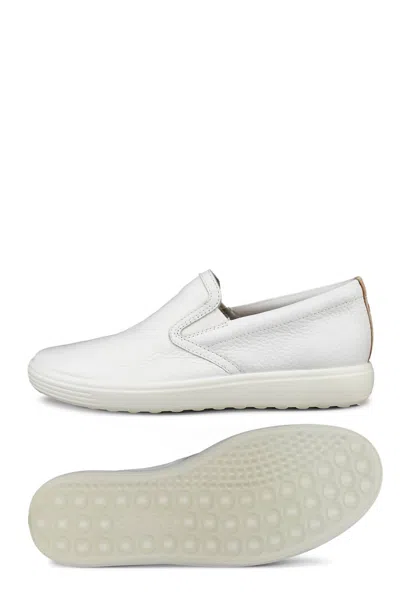 Ecco Women's Soft 7 Casual Slip On Sneaker In White