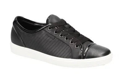Ecco Women's Soft 7 Low Sneaker In Black