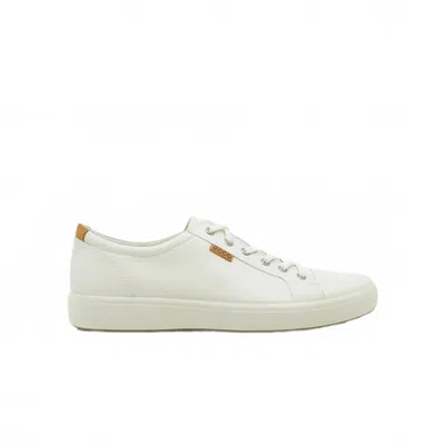 Ecco Soft 7 Lace Up Womens Shoes Colour: White, Size: 7.5 / 41