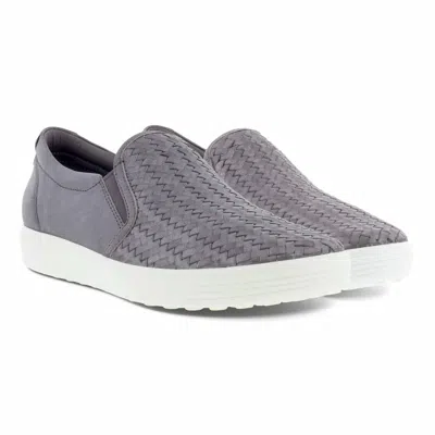 Ecco Women's Soft 7 Slip-on Sneaker In Gravity Metallic In Multi