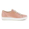 Ecco Women's Soft 7 Sneaker In Tuscany Metallic In Pink
