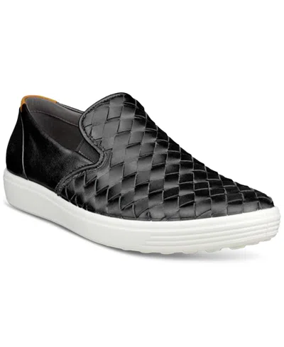 ECCO WOMEN'S SOFT 7 WOVEN SLIP-ON SNEAKERS
