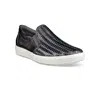 Ecco Soft 7 Slip-on Sneaker In Silver Heavy