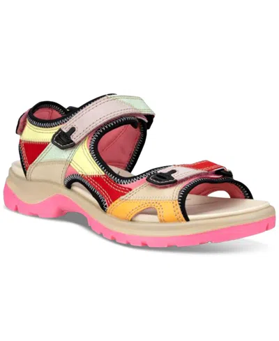 ECCO WOMEN'S YUCATAN PATCHWORK SANDALS