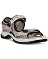 Ecco Yucatan Patchwork Sandal In Gravel Multi