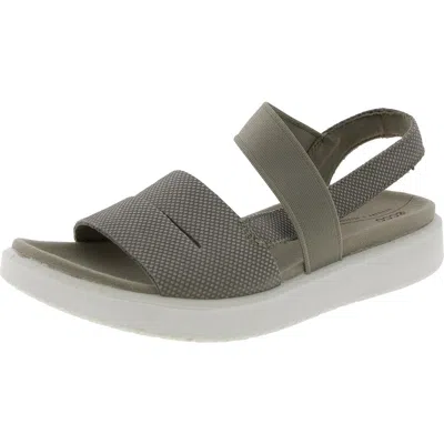 Ecco Womens Stretch Leather Slingback Sandals In Multi