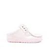 Ecco X Ottolinger Leather Mules In Pink