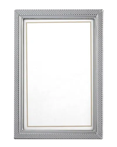 Eccolo All Beaded Sterling Silver Frame In Gray