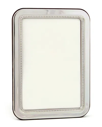 Eccolo Beaded Round Edge Sterling Silver Frame