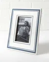 Eccolo Isaac Mizrahi 4x6 Lined Grey Lacquer Frame In White