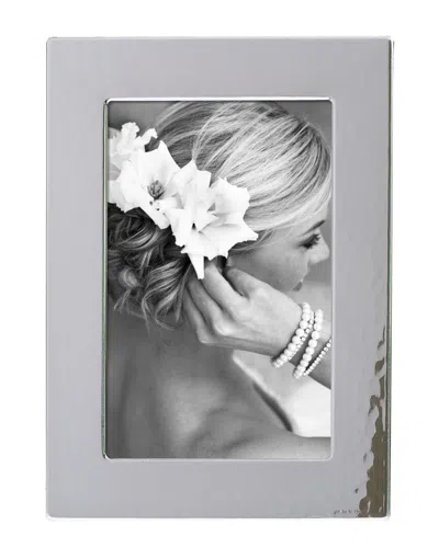 Eccolo Modern Hammered Sterling Silver Frame In Gray