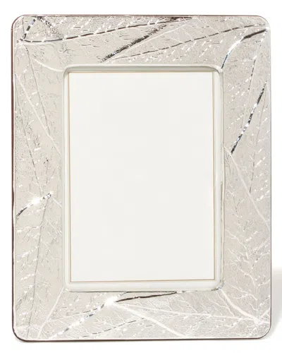 Eccolo Sterling Silver Leaves Frame In Neutral