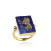 Ece London Women's Blue / Gold The Nemean Lion Ring In Multi