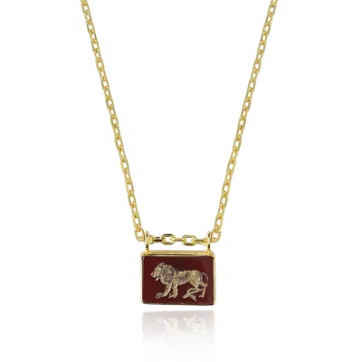 Ece London Women's Gold / Brown The Aslan Necklace In Multi