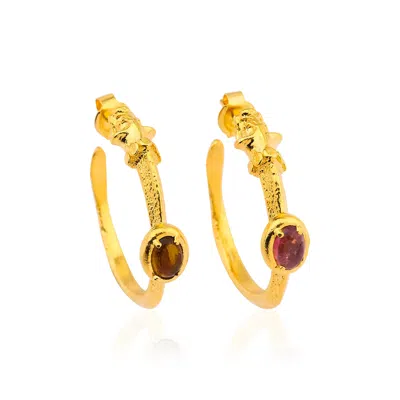 Ece London Women's Gold The Celestial I Earrings