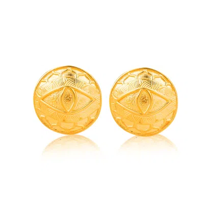 Ece London Women's Gold The Gaze Earrings