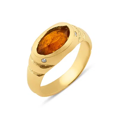 Ece London Women's Gold / Yellow The Gaia's Eye Ring