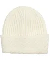 Echo 23 Bias Cuff Chunky Beanie In Cream