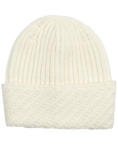Echo 23 Bias Cuff Chunky Beanie In Cream