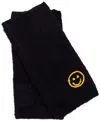 Echo 23 Embroidered Fingerless Gloves In Black,smiley