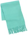 Echo 23 Plush Boucle Fringe Scarf In Mint