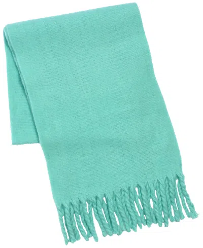 Echo 23 Plush Boucle Fringe Scarf In Mint