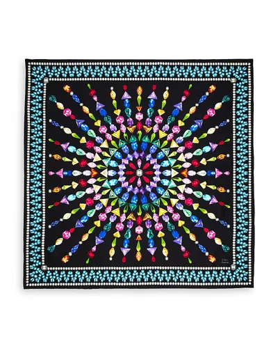 Echo Asteria Silk Scarf In Black/multi