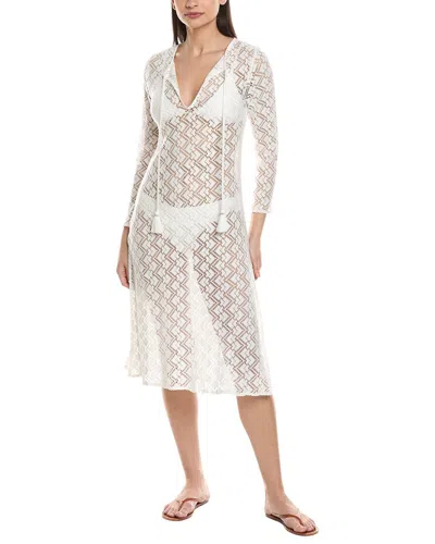 Echo Astrid Longline Lace Dress In White