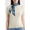 Echo At Sea Silk Ribbon Scarf In Pattern
