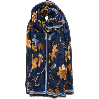Echo Autumn Floral Wrap In Multi