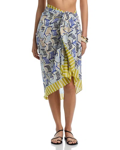 Echo Beach Lounge Sarong Swim Cover-up In Blue