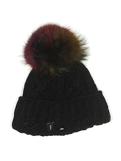 Pre-owned Echo Beanie Hat In Black