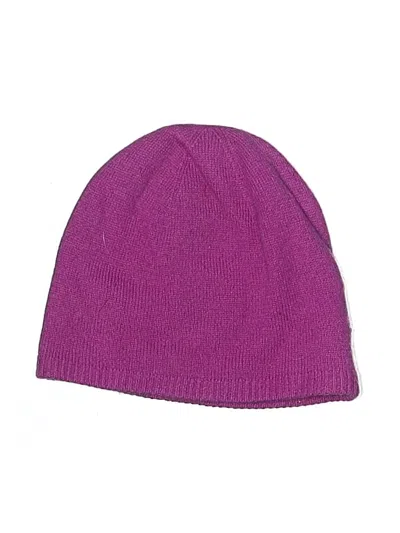 Pre-owned Echo Beanie Hat In Purple