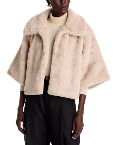 Echo Blair Sheared Faux Fur Jacket In Neutral