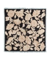 Echo Block Floral Oversized Silk Square In Black