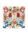 Echo Blooms Of Oceana Silk Scarf In White Sand