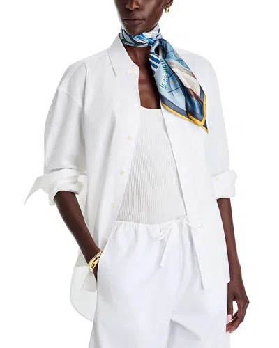 Echo Bookworm Silk Square Scarf In White