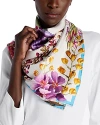 Echo Botanica Silk Square Scarf In Multi/cream