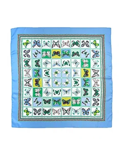 Echo Butterfly Display Silk Square Scarf In Multi