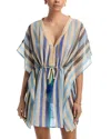 Echo Cabana Caftan Swim Cover-up In Blue