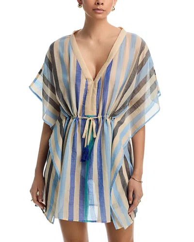 Echo Cabana Caftan Swim Cover-up In Blue