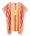 Echo Cabana Stripe Caftan In Multi