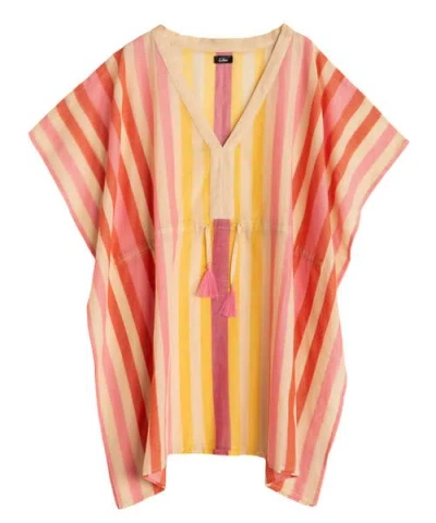 Echo Cabana Stripe Caftan In Multi