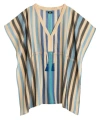 Echo Cabana Stripe Caftan In Multi