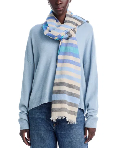 Echo Cabana Stripe Wrap Scarf In Black