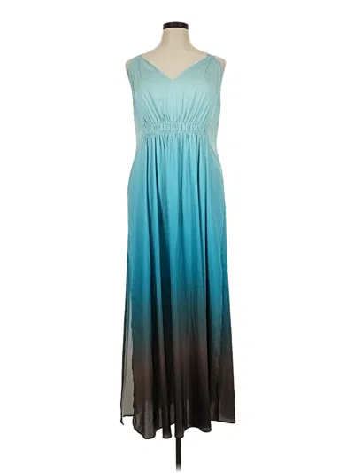 Pre-owned Echo Casual Dress In Teal