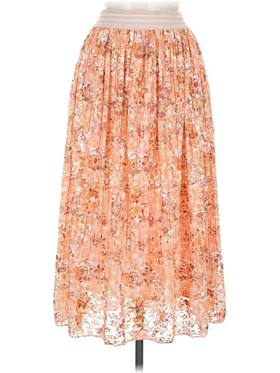 Pre-owned Echo Casual Skirt In Orange