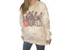 Echo Charlies Thankful Bleached Sweatshirt In Beige Multi In Beige