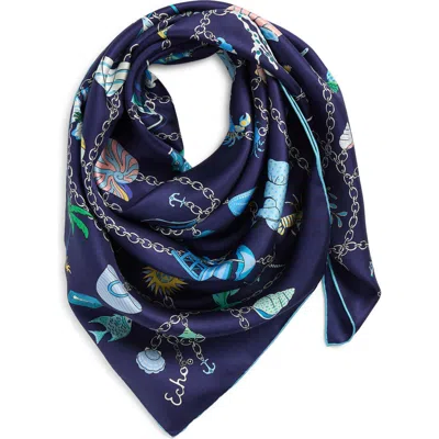 Echo Charmed Life Silk Scarf In Blue