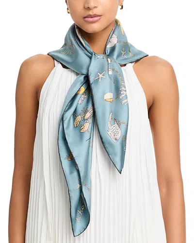 Echo Charmed Series Silk Scarf In Gray